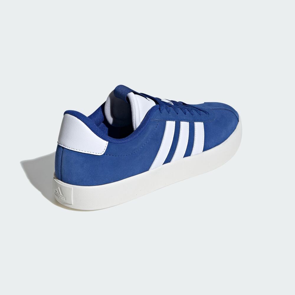 NWT Adidas VL Court 3.0 Suede Sneakers Team Royal Blue White, Men's Size 9.5 - Picture 3 of 7